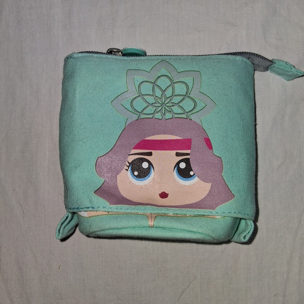Cute Anime Girl Yoga Pencil‎ Case Pouch Zippered Pouch Bag Organizer Avery